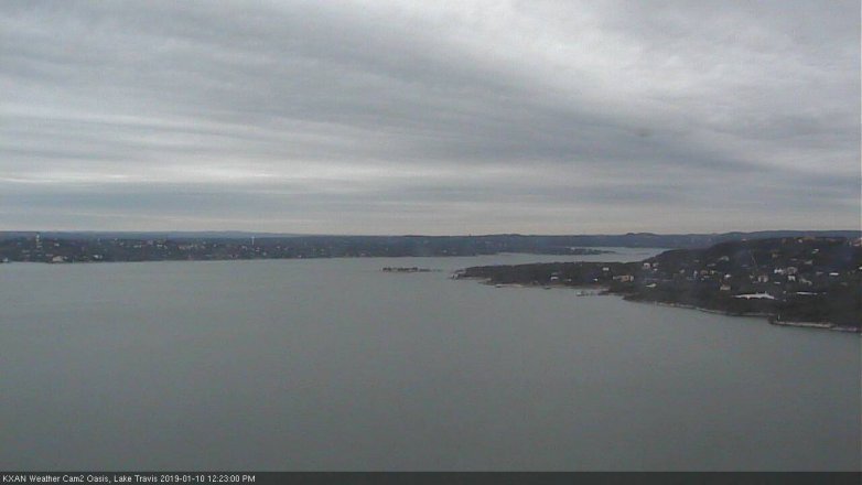 Lake Travis webcam, January 10, 2019 11:25 AM CT