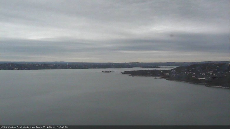 Lake Travis webcam, January 10, 2019 11:35 AM CT