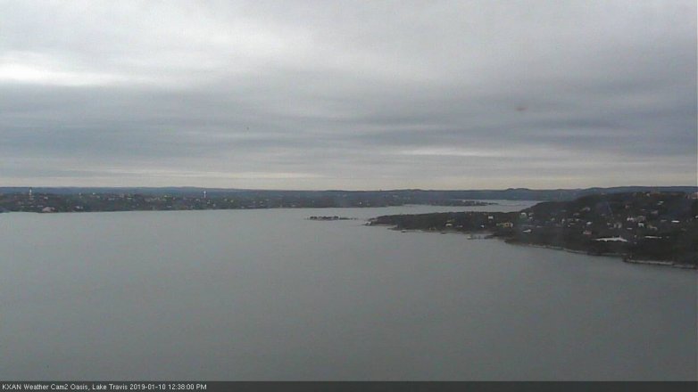 Lake Travis webcam, January 10, 2019 11:40 AM CT