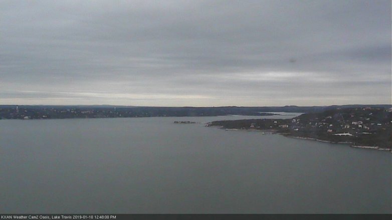 Lake Travis webcam, January 10, 2019 11:50 AM CT