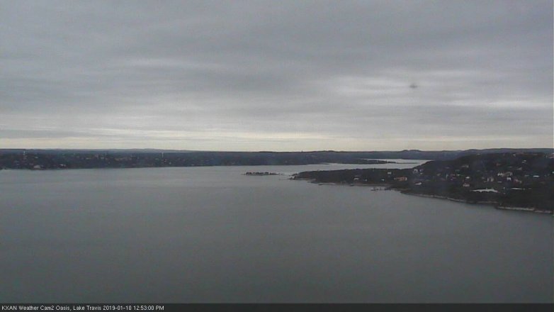 Lake Travis webcam, January 10, 2019 11:55 AM CT