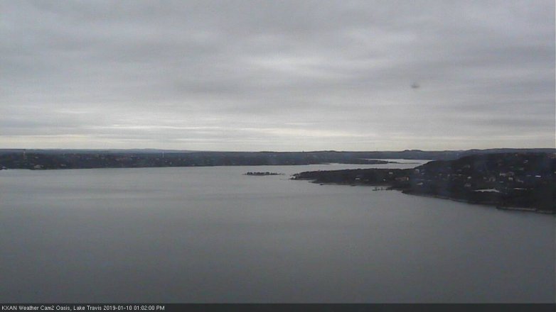 Lake Travis webcam, January 10, 2019 12:05 PM CT