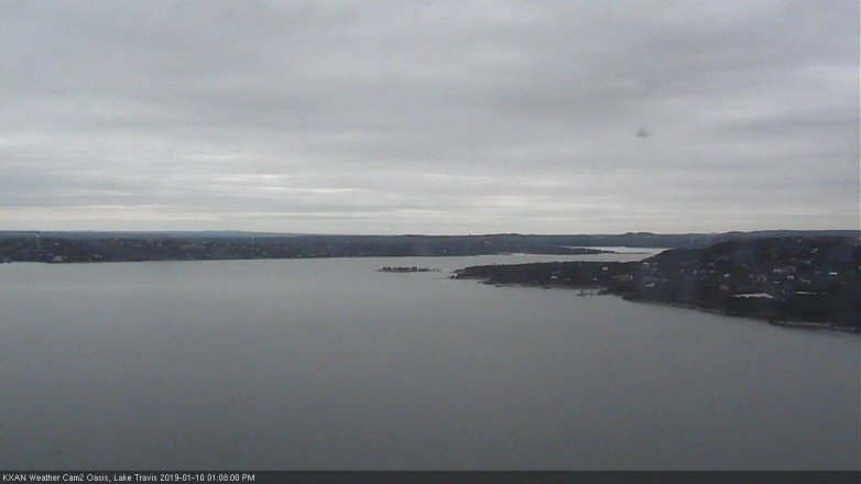 Lake Travis webcam, January 10, 2019 12:10 PM CT