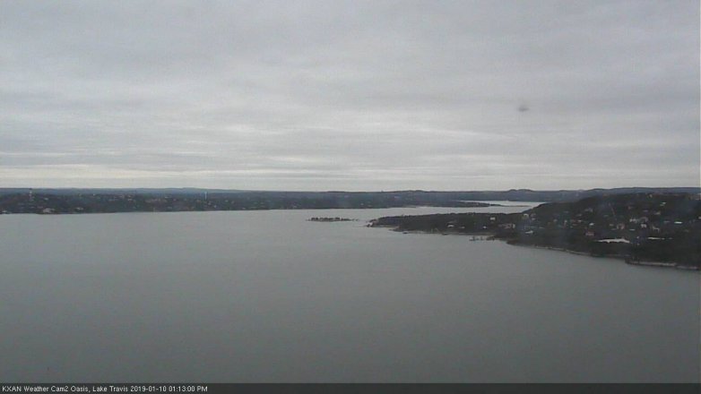 Lake Travis webcam, January 10, 2019 12:15 PM CT
