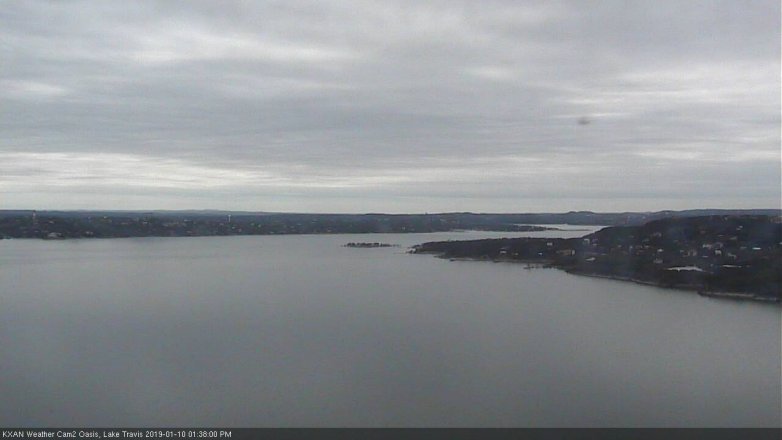 Lake Travis webcam, January 10, 2019 12:40 PM CT
