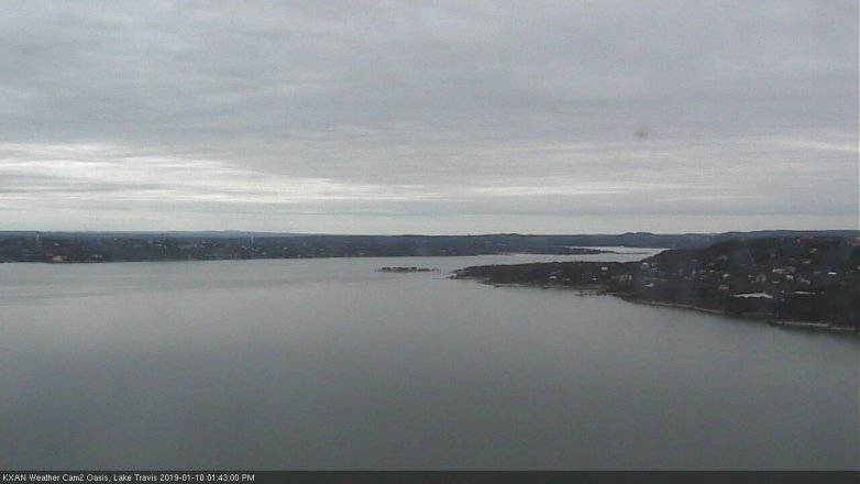 Lake Travis webcam, January 10, 2019 12:45 PM CT