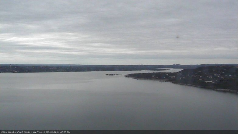 Lake Travis webcam, January 10, 2019 12:50 PM CT