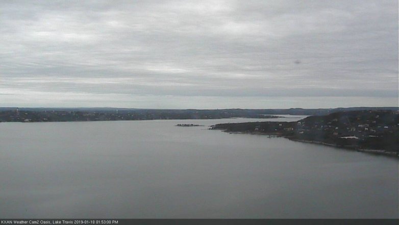 Lake Travis webcam, January 10, 2019 12:55 PM CT