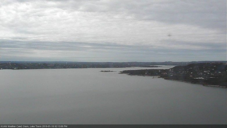 Lake Travis webcam, January 10, 2019 1:15 PM CT