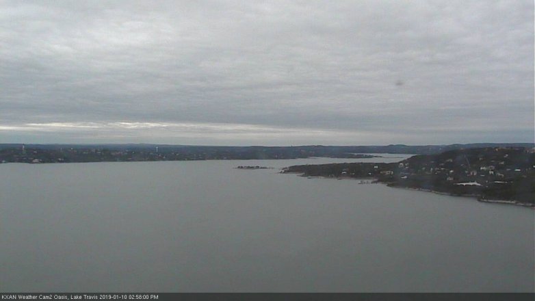 Lake Travis webcam, January 10, 2019 2:00 PM CT