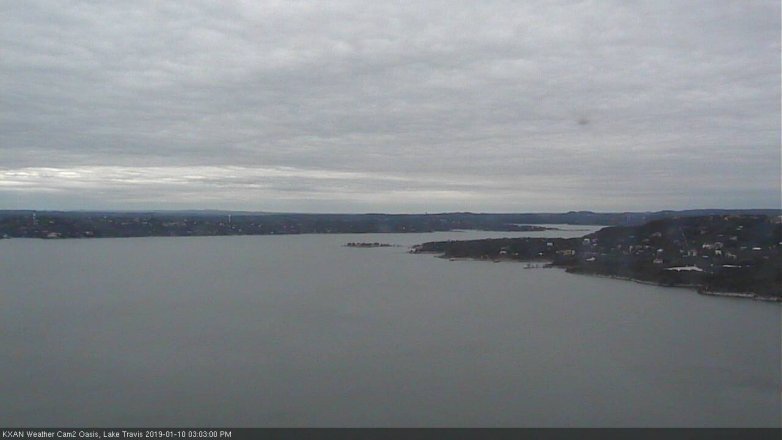 Lake Travis webcam, January 10, 2019 2:05 PM CT