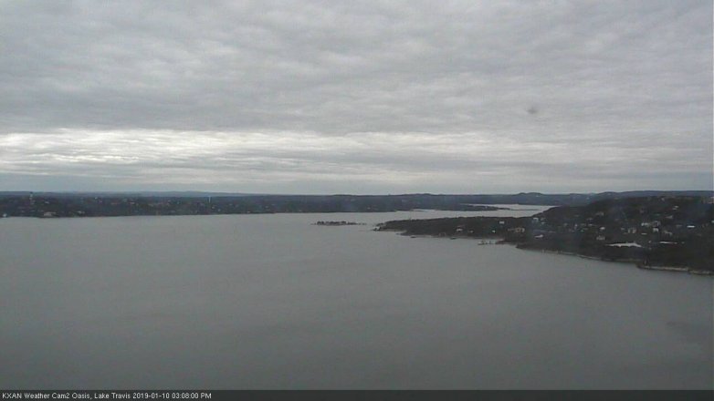 Lake Travis webcam, January 10, 2019 2:10 PM CT