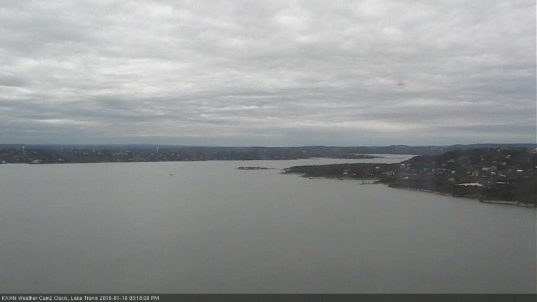 Lake Travis webcam, January 10, 2019 2:20 PM CT
