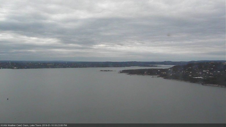 Lake Travis webcam, January 10, 2019 2:25 PM CT