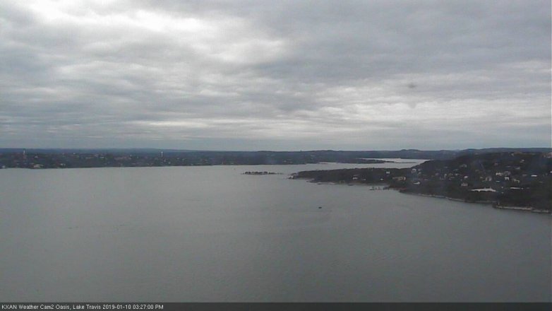 Lake Travis webcam, January 10, 2019 2:30 PM CT