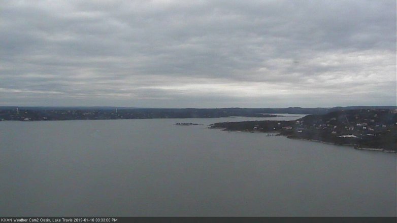 Lake Travis webcam, January 10, 2019 2:35 PM CT