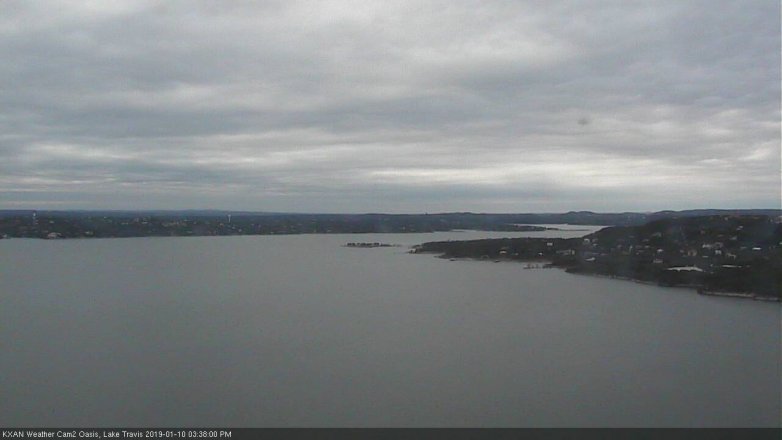 Lake Travis webcam, January 10, 2019 2:40 PM CT
