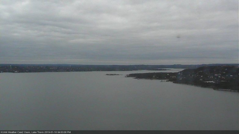 Lake Travis webcam, January 10, 2019 3:05 PM CT