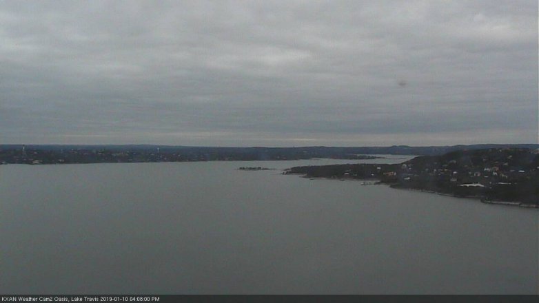Lake Travis webcam, January 10, 2019 3:10 PM CT
