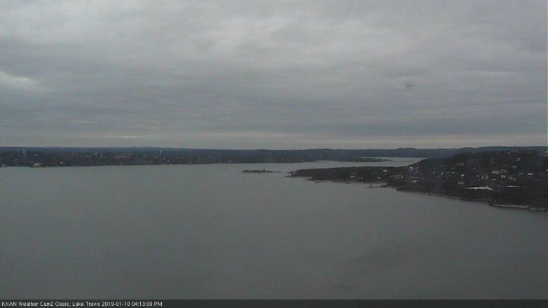 Lake Travis webcam, January 10, 2019 3:15 PM CT
