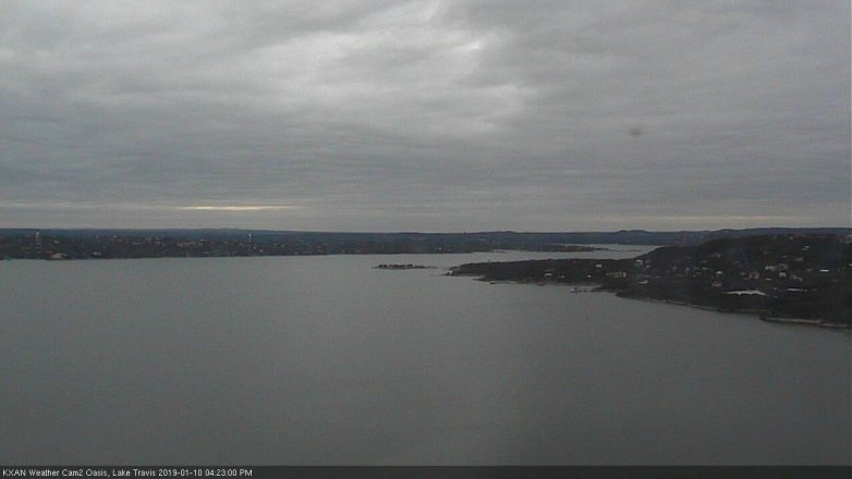 Lake Travis webcam, January 10, 2019 3:25 PM CT