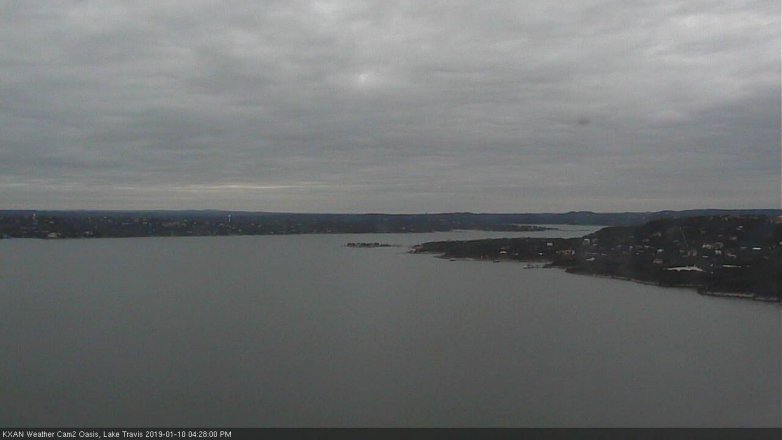 Lake Travis webcam, January 10, 2019 3:30 PM CT