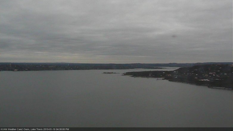Lake Travis webcam, January 10, 2019 3:40 PM CT