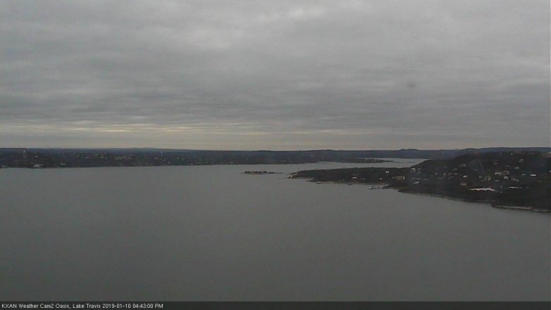 Lake Travis webcam, January 10, 2019 3:45 PM CT