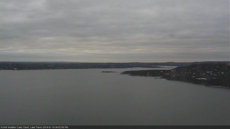 Lake Travis webcam, January 10, 2019 3:55 PM CT