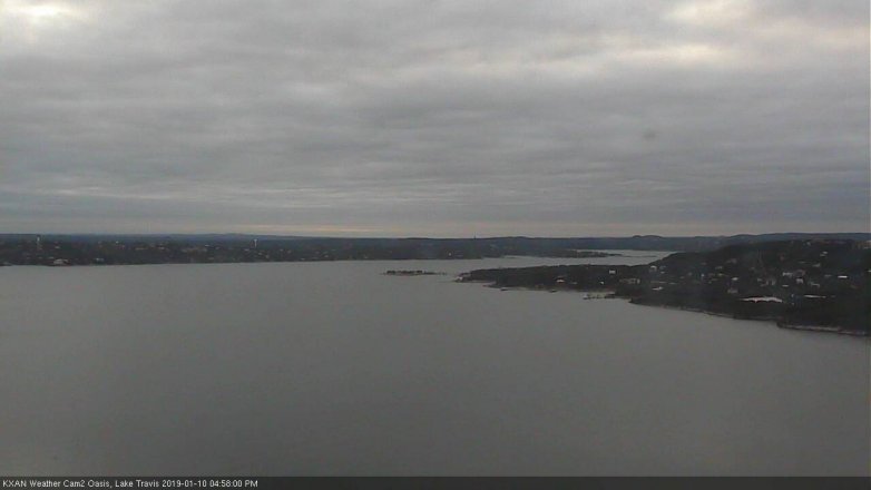 Lake Travis webcam, January 10, 2019 4:00 PM CT