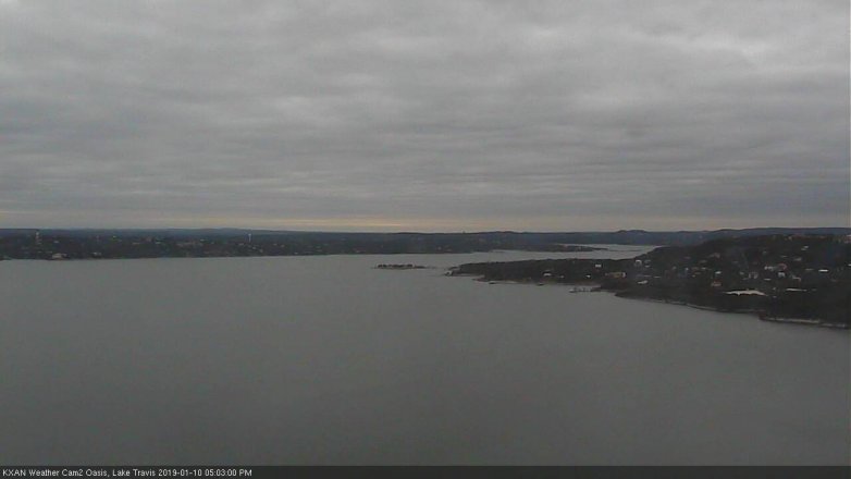 Lake Travis webcam, January 10, 2019 4:05 PM CT