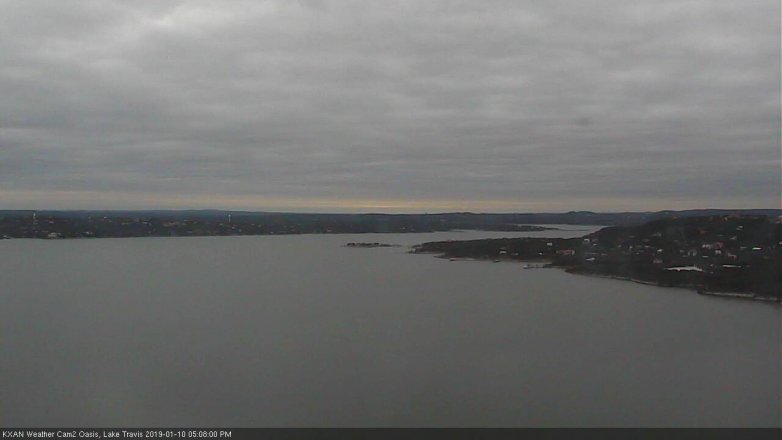 Lake Travis webcam, January 10, 2019 4:10 PM CT