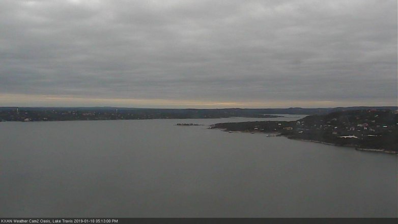 Lake Travis webcam, January 10, 2019 4:15 PM CT
