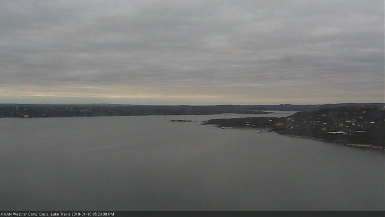 Lake Travis webcam, January 10, 2019 4:25 PM CT