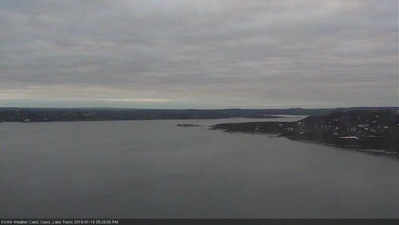 Lake Travis webcam, January 10, 2019 4:30 PM CT