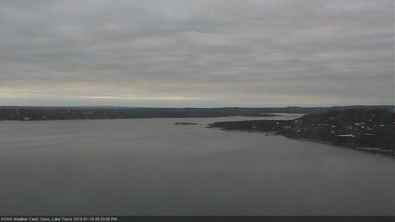 Lake Travis webcam, January 10, 2019 4:35 PM CT