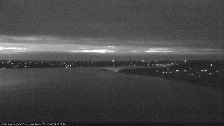 Lake Travis webcam, January 10, 2019 5:25 PM CT