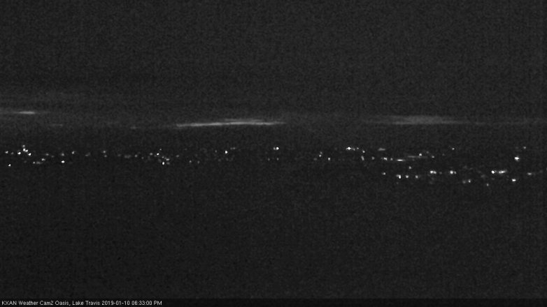 Lake Travis webcam, January 10, 2019 5:35 PM CT