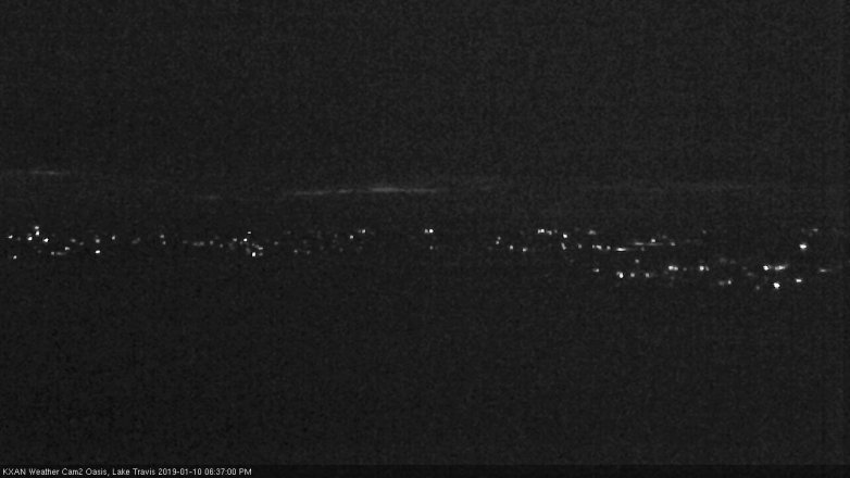 Lake Travis webcam, January 10, 2019 5:40 PM CT