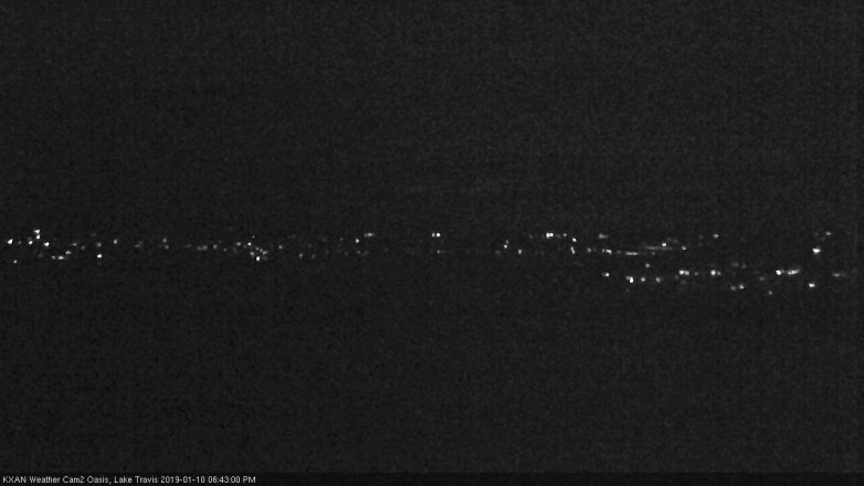 Lake Travis webcam, January 10, 2019 5:45 PM CT
