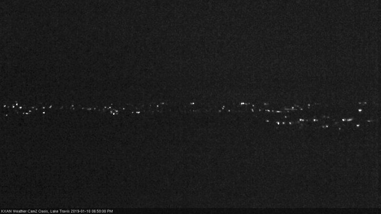 Lake Travis webcam, January 10, 2019 6:00 PM CT