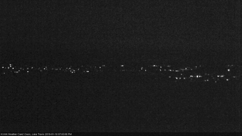 Lake Travis webcam, January 10, 2019 6:05 PM CT