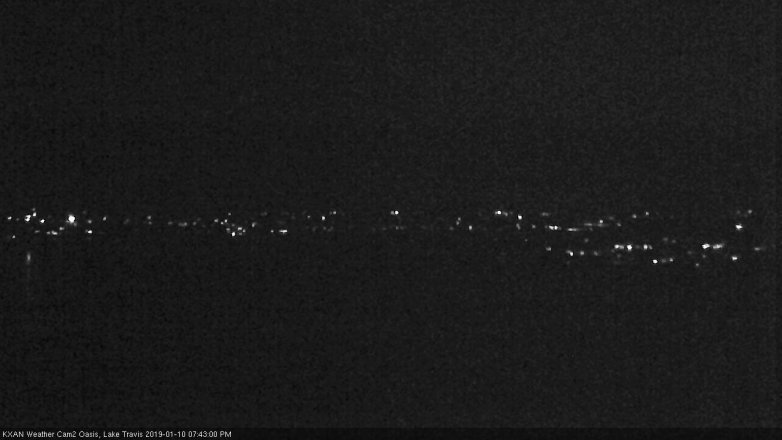 Lake Travis webcam, January 10, 2019 6:45 PM CT