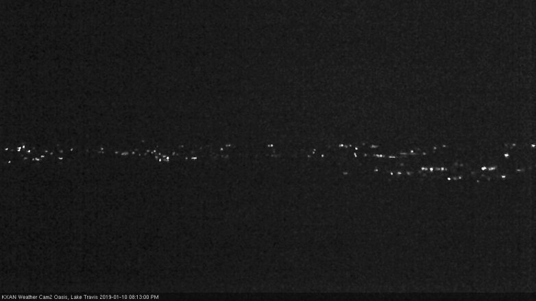 Lake Travis webcam, January 10, 2019 7:15 PM CT