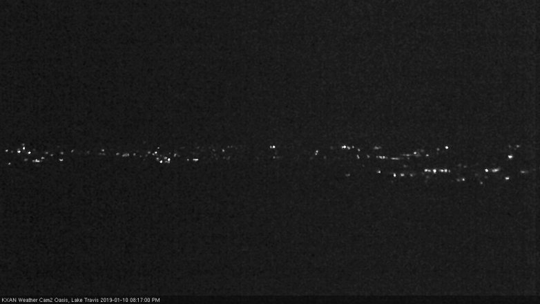 Lake Travis webcam, January 10, 2019 7:20 PM CT
