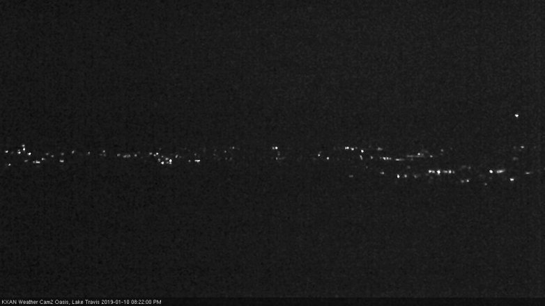 Lake Travis webcam, January 10, 2019 7:25 PM CT