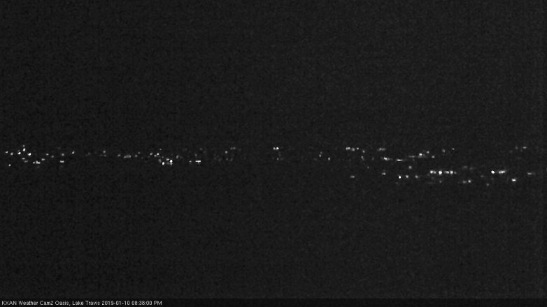 Lake Travis webcam, January 10, 2019 7:40 PM CT