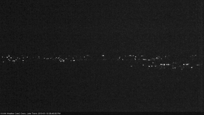 Lake Travis webcam, January 10, 2019 7:50 PM CT