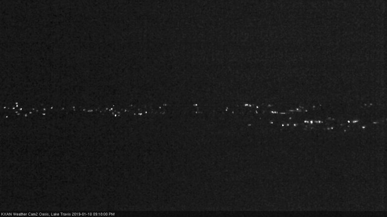 Lake Travis webcam, January 10, 2019 8:20 PM CT