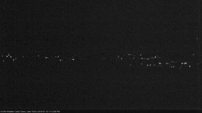 Lake Travis webcam, January 10, 2019 10:15 PM CT